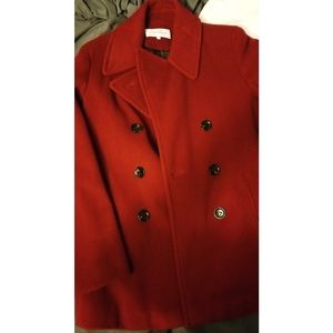 Coat for women red wine